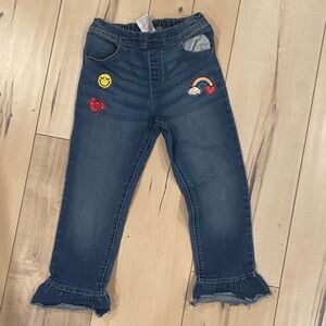 Kids Dark Blue Jeans with Fun Patches